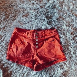 button fly shorts